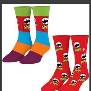 Pringles Men Novelty Crazy Socks 2 pr Size: Large